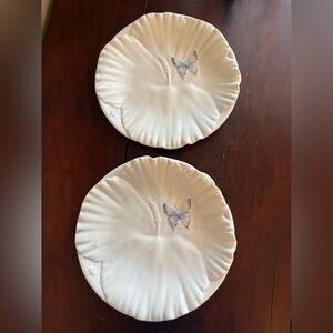 Set of two identical plates Epoch Garden Walk collection,parent company Noritake
